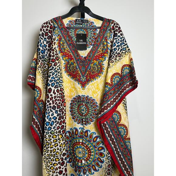 Kaftan Dresses for Women Beach Coverups, One Size Kaftans - Picture 4 of 5